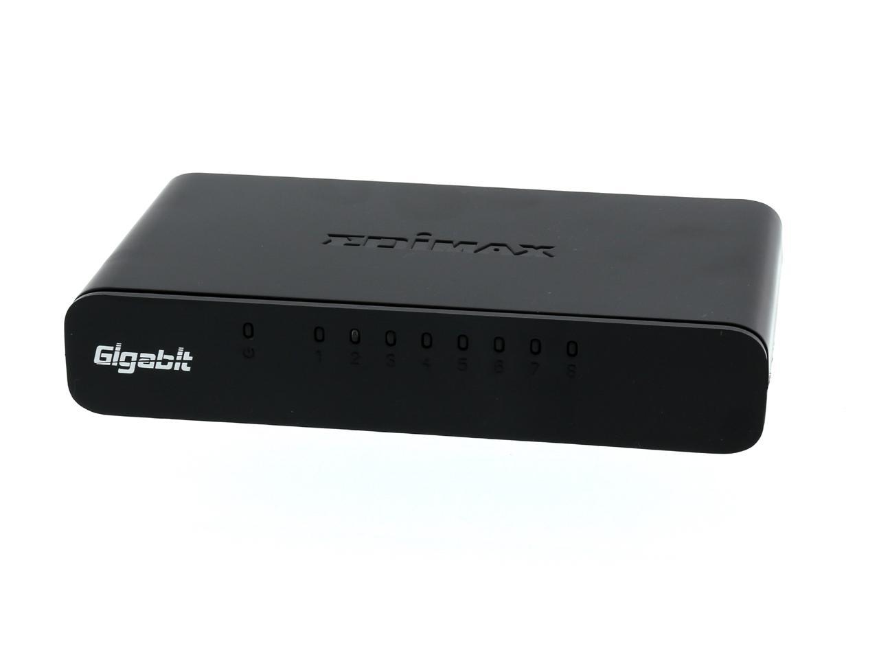 EDIMAX ES-5800G 8-Port Gigabit 100/1000Mbps Ethernet LAN Desktop HUB Switch RJ45 