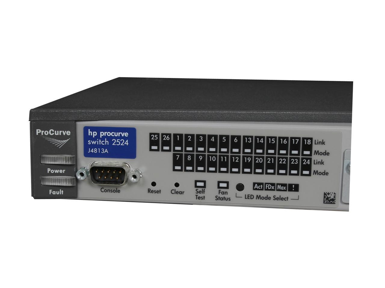 Hp procurve switch 2524 j4813a настройка