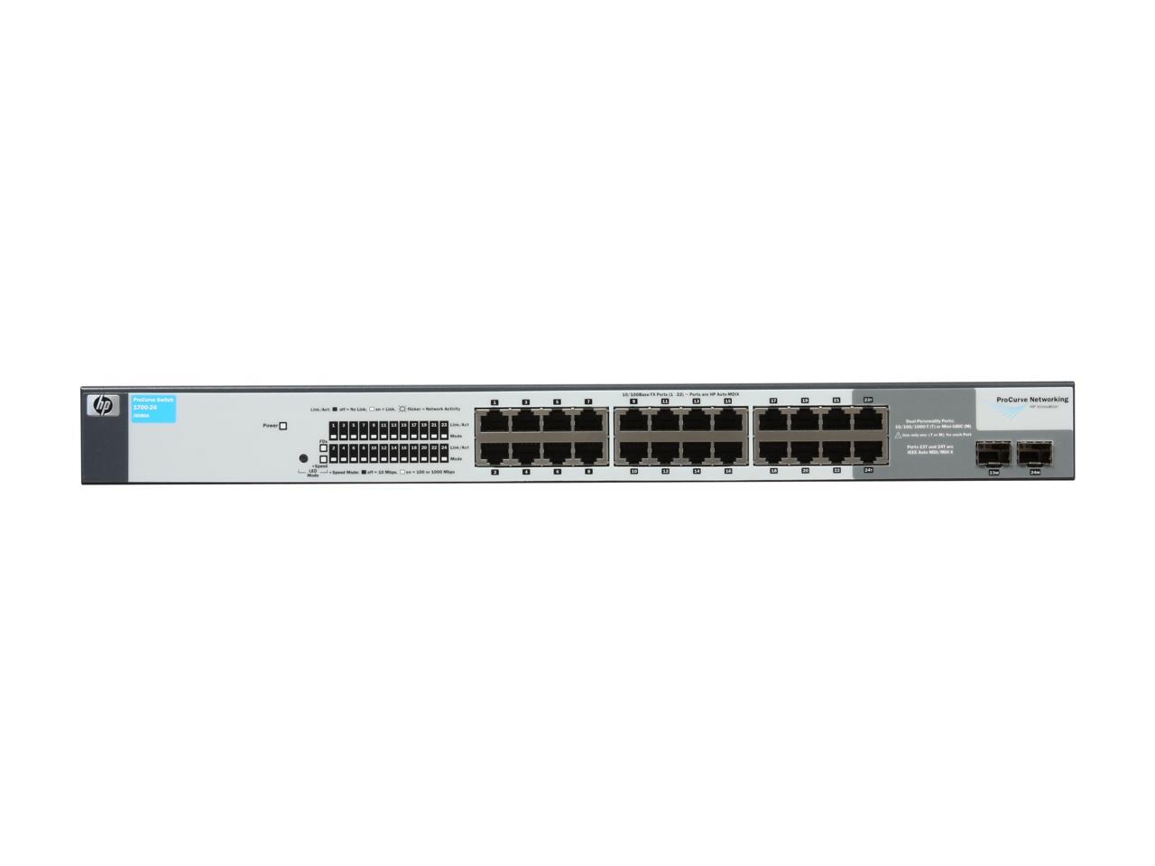 Hp J A Procurve Managed Ethernet Switch Ports X Rj