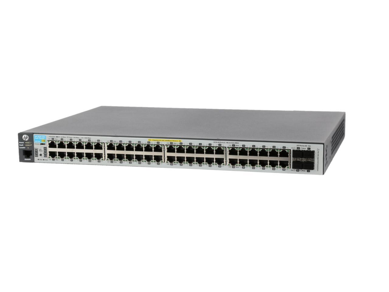 HPE Aruba 2530-48G-PoE+ - Switch - Managed - 48 x 10/100/1000 