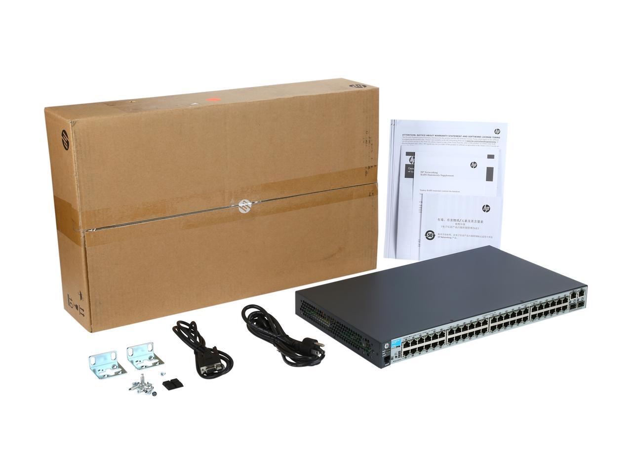 HPE Aruba 253048 Fixed 48 Port L2 Managed Fast Switch (J9781A