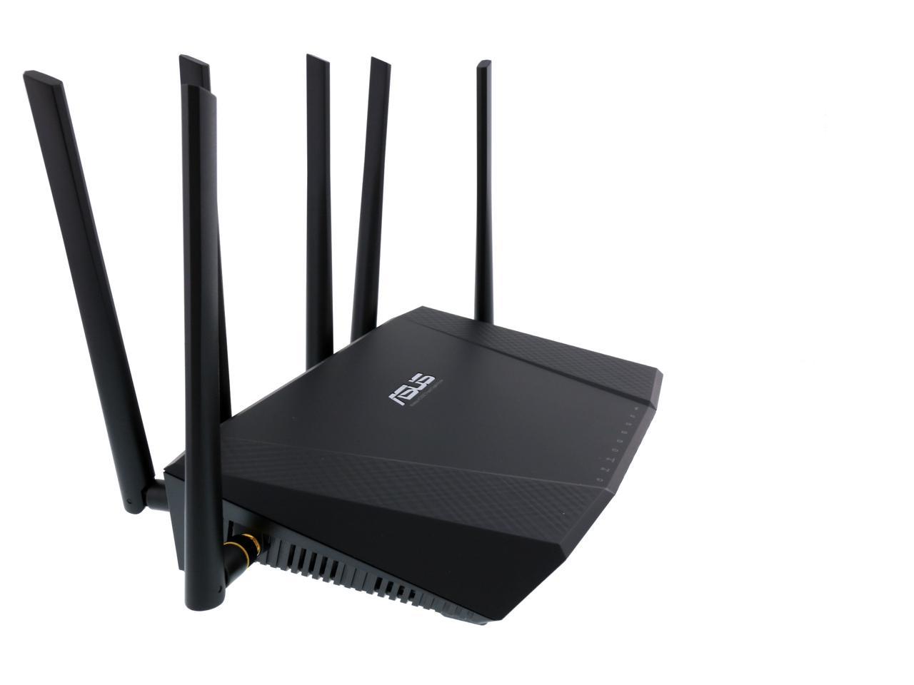 Jeg vil have malm Analytiker ASUS AC3200 Tri-Band Gigabit Wi-Fi Router, AiProtection Lifetime Security  by Trend Micro, Adaptive QoS, Parental Control - Newegg.com