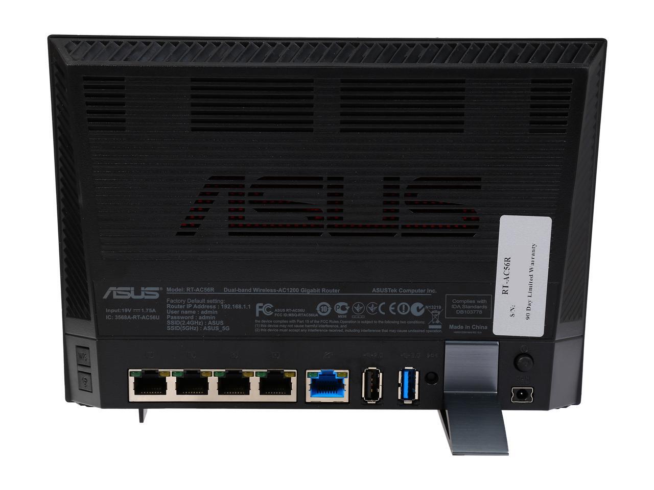 ASUS RTAC56R 802.11ac DualBand WirelessAC1200 Gigabit Router Newegg.ca