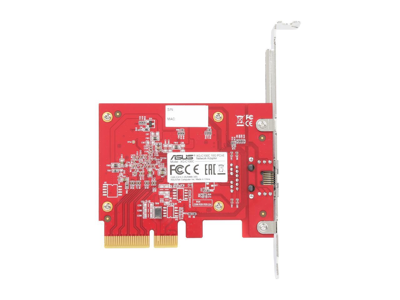 ASUS XG-C100C 10G Network Adapter PCI-E x4 Card with Single RJ-45 Port