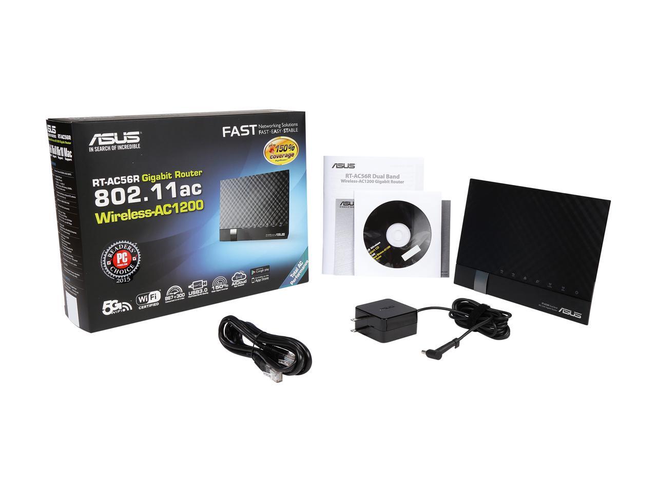ASUS RTAC56R AC1200 DualBand Gigabit Wireless Router
