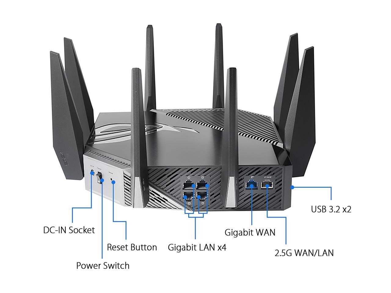 ASUS WiFi 6E Gaming Router TriBand Wireless Router