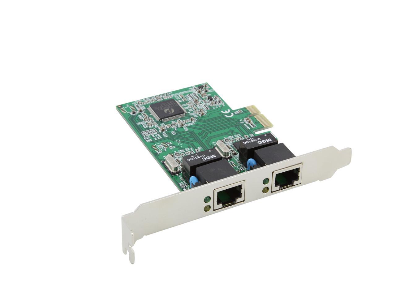 SD-PEX24033 Syba Dual LAN Ports 1000-Base T Gigabit Ethernet Card Realtek Chipset