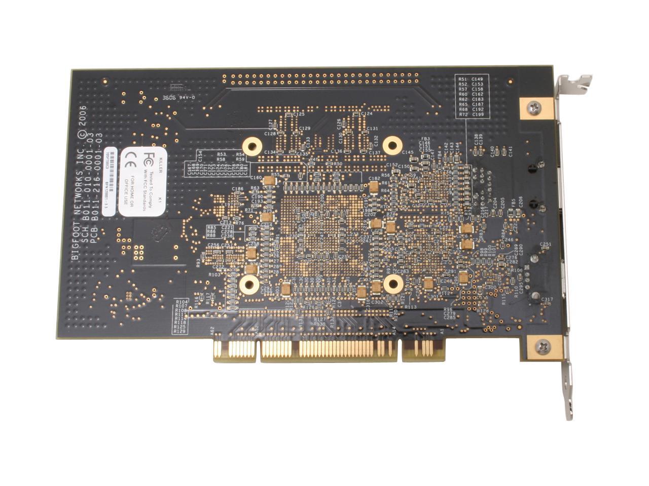 Killer NIC K1 Gaming Network Card 10/100/1000Mbps PCI Network Adapter