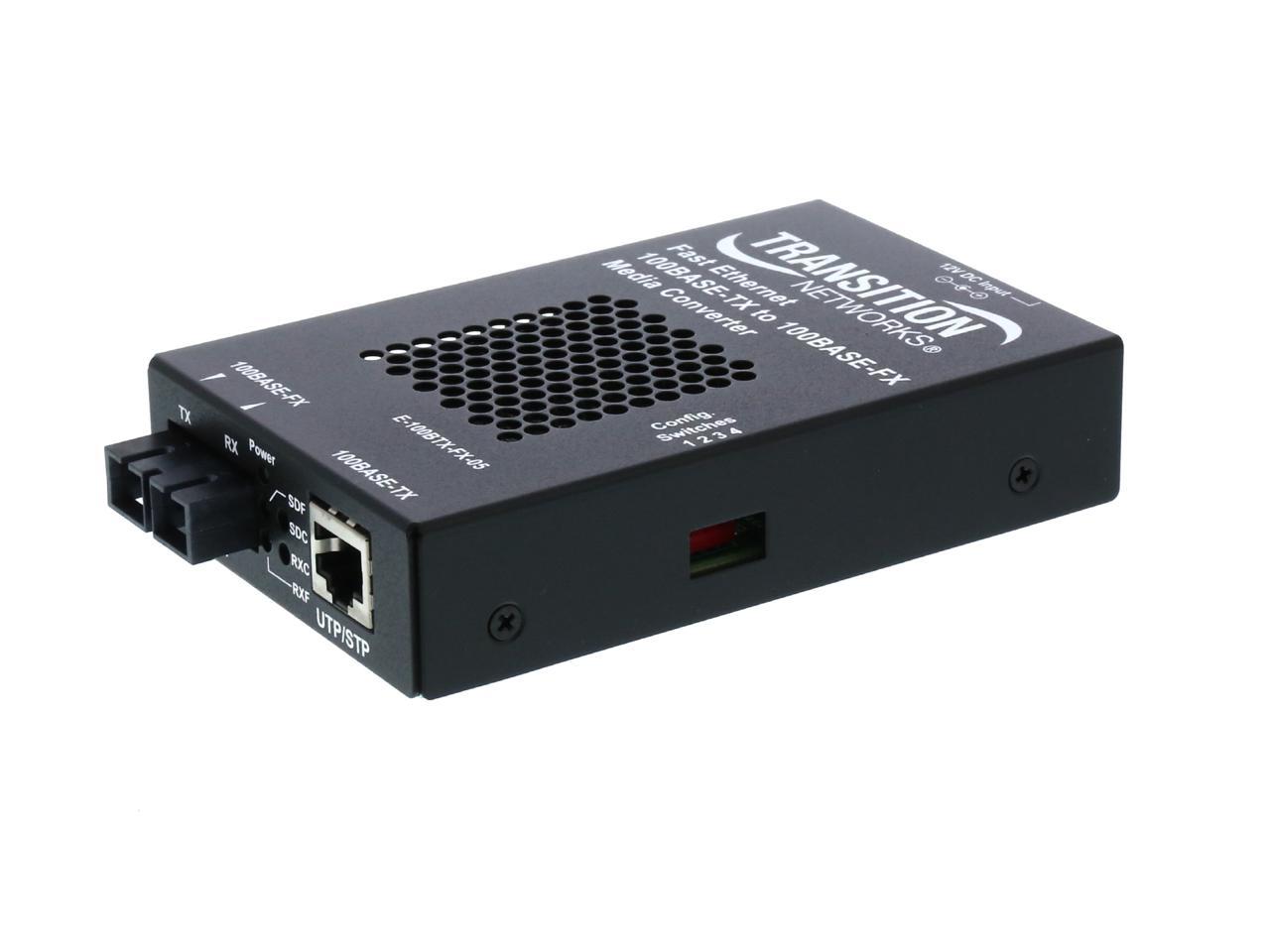 TRANSITION E-100BTX-FX-05(SC)NA Fast Ethernet 100BASE-TX to 100BASE-FX ...