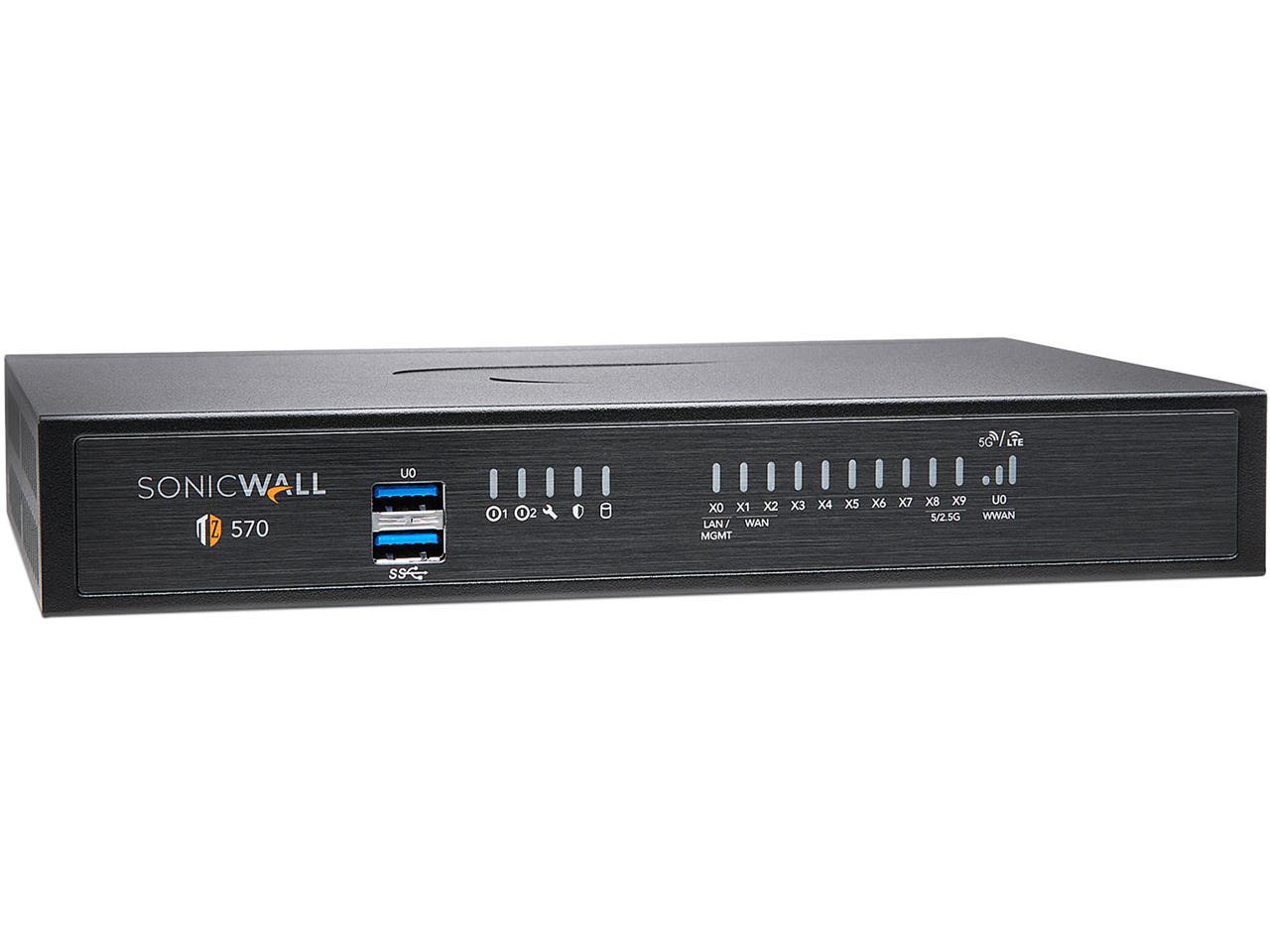 SonicWall 02-SSC-5859 VPN Wired TZ570 With 8x5 Support (1 Year ...