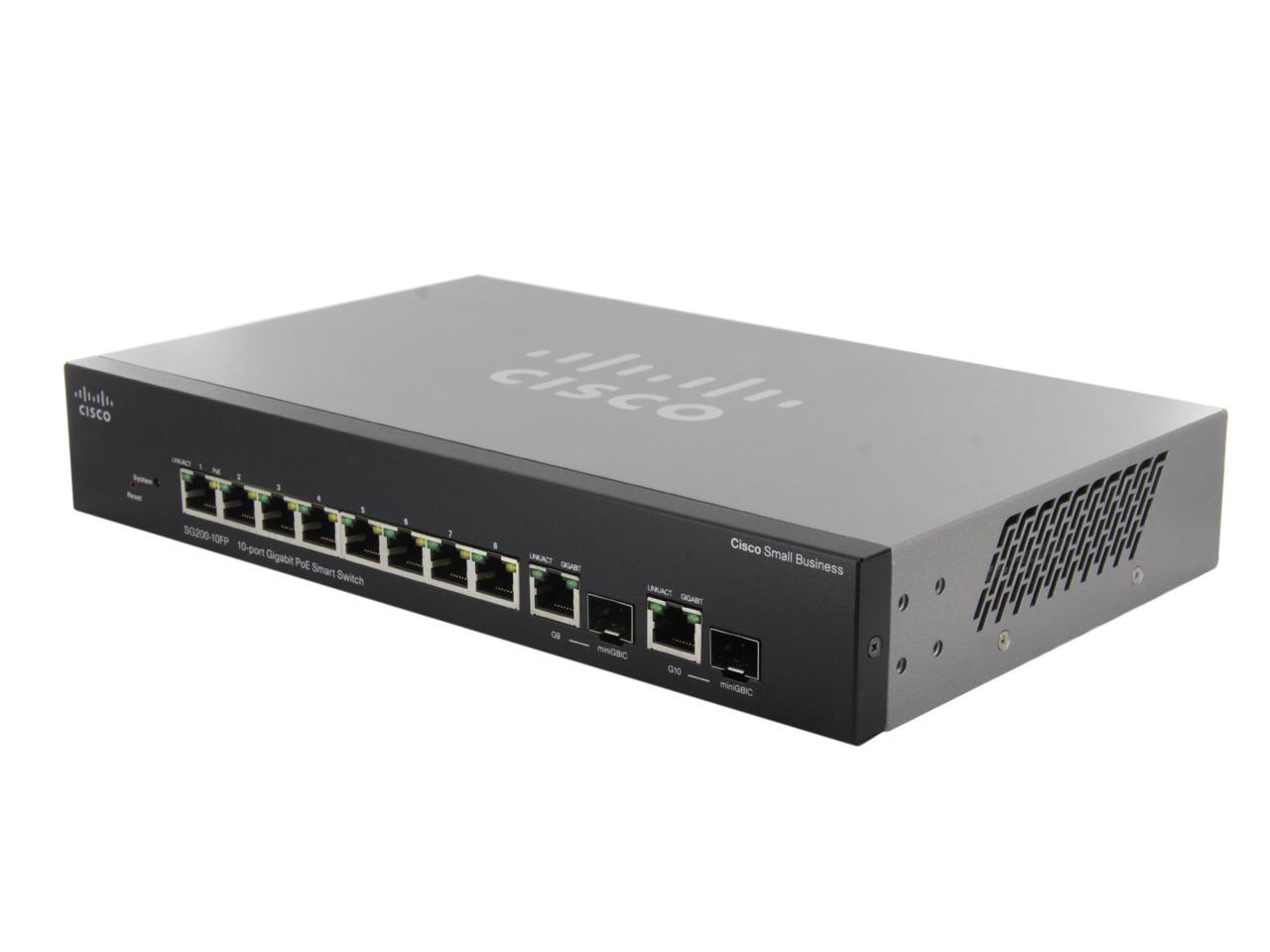 Cisco SG200-10FP 10-Port PoE Smart Switch - Newegg.com