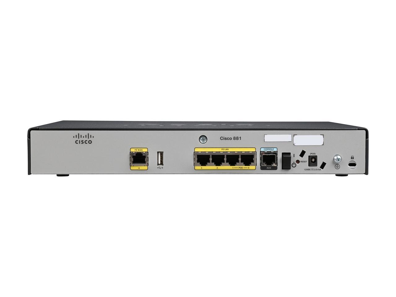 CISCO C881 Wired Ethernet Security Router C881-K9 - Newegg.com