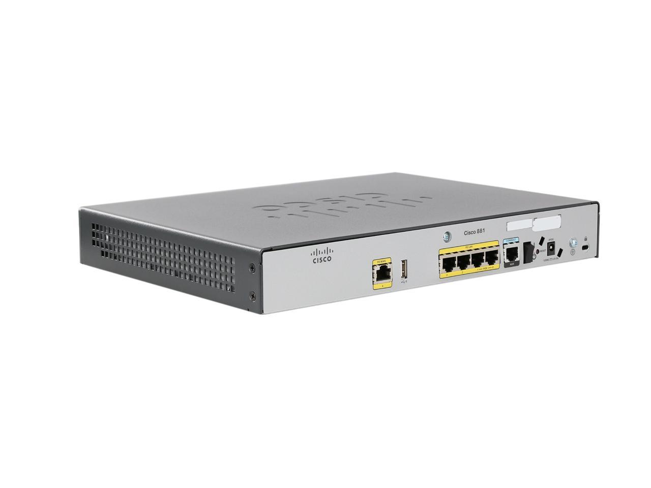 CISCO C881 Wired Ethernet Security Router C881-K9 - Newegg.com