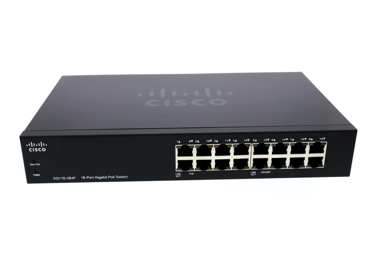 Cisco Défectueux Cisco 16-Port Poe Gigabit Switch SG110-16HP 