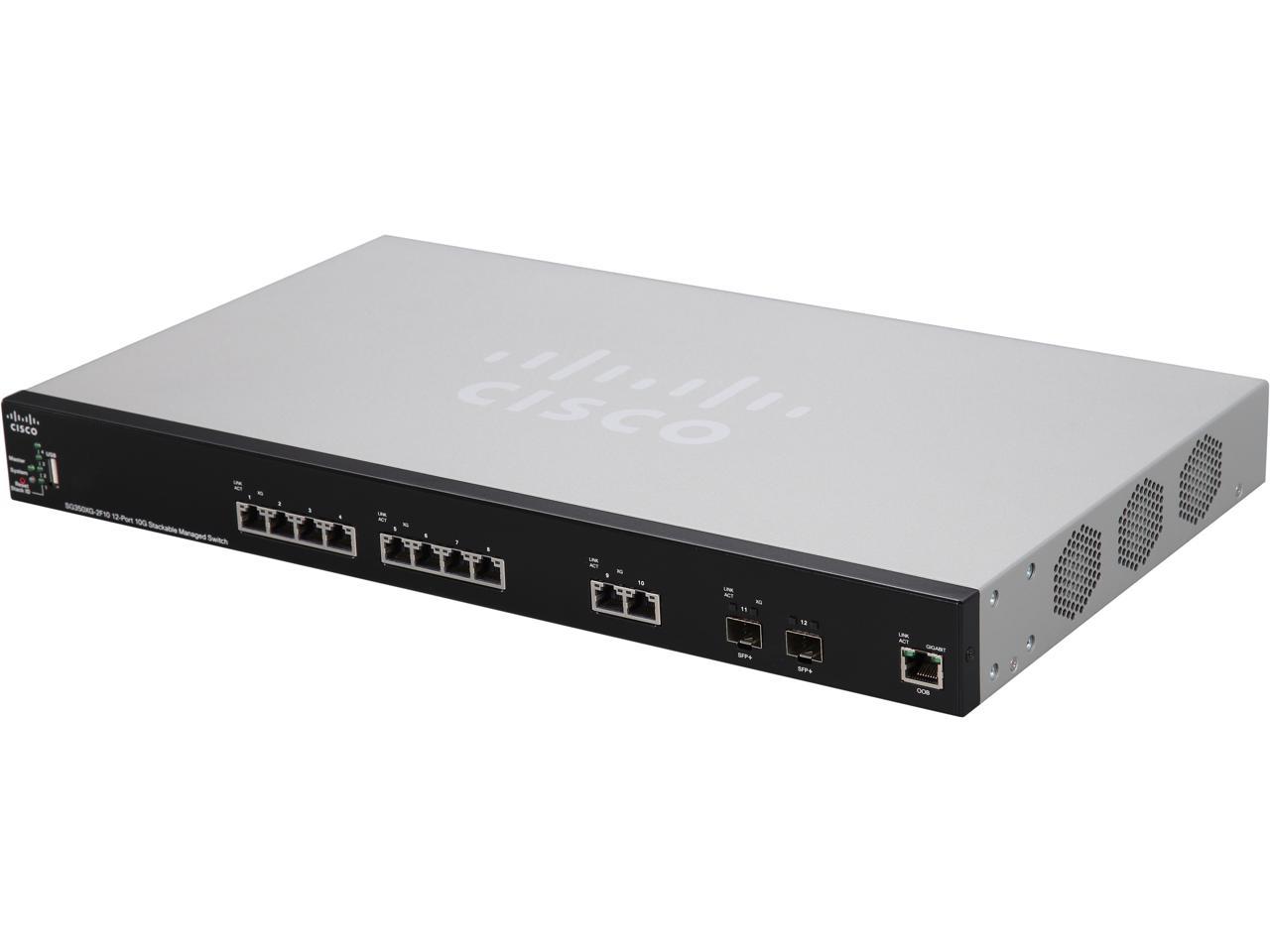 Cisco SMB SG350XG-2F10-K9 12 Port 10 Gb Ethernet Switch - Newegg.com