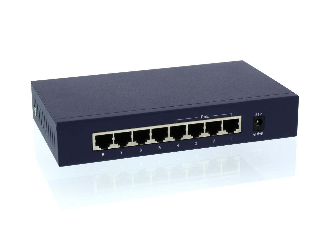 Tenda Tef1008p 8 Port 10100mbps Desktop Switch With 4 Port Poe Neweggca