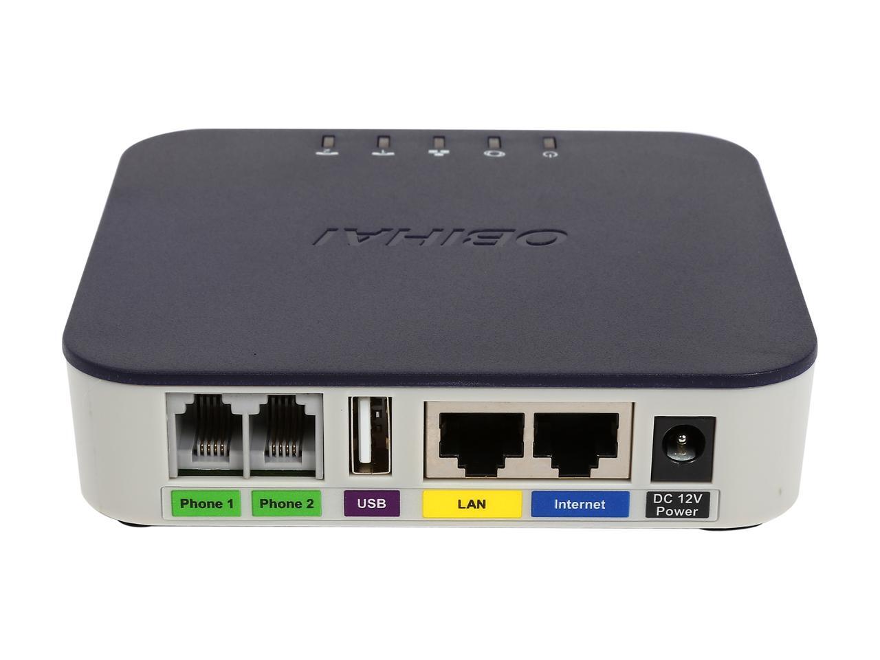 Obihai OBI302 VoIP Telephone Adapter with 2Phone Ports, Router & USB