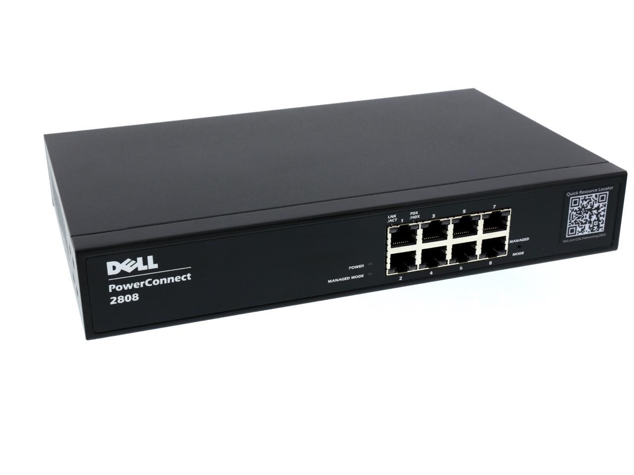 Dell PowerConnect 2808 8 Port 10/100/1000 Mbps Smart Switch