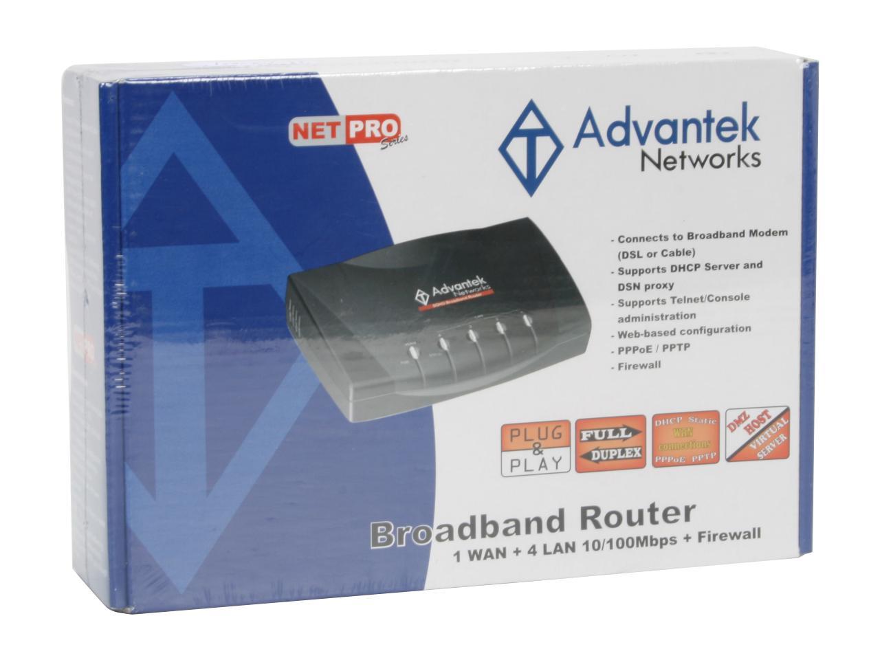gruppe en milliard billede Advantek ABR-241 10/100Mbps Router - Newegg.com