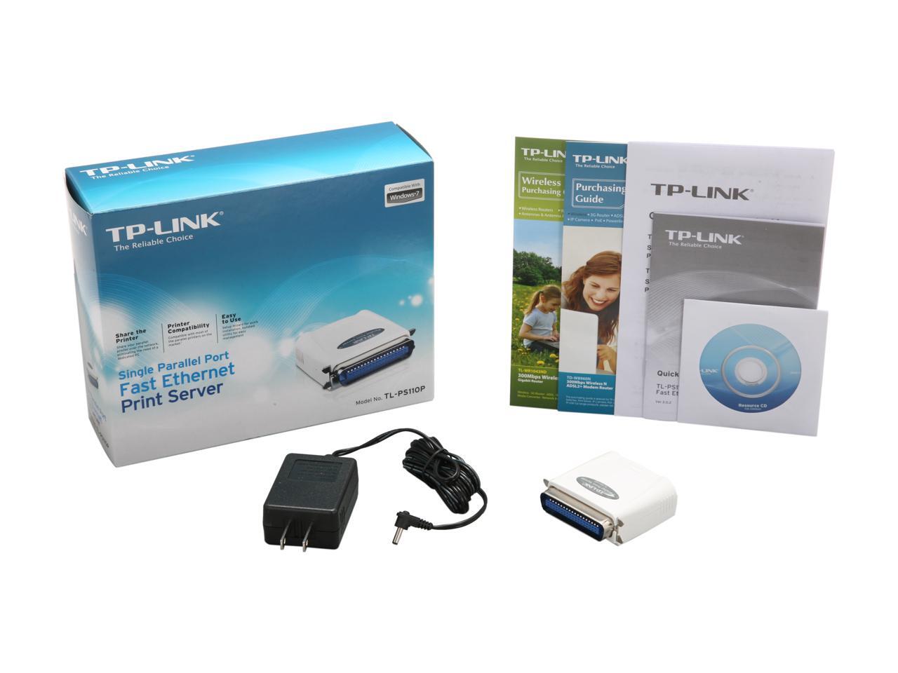 TPLINK TLPS110P Single Parallel Port Fast Print Server