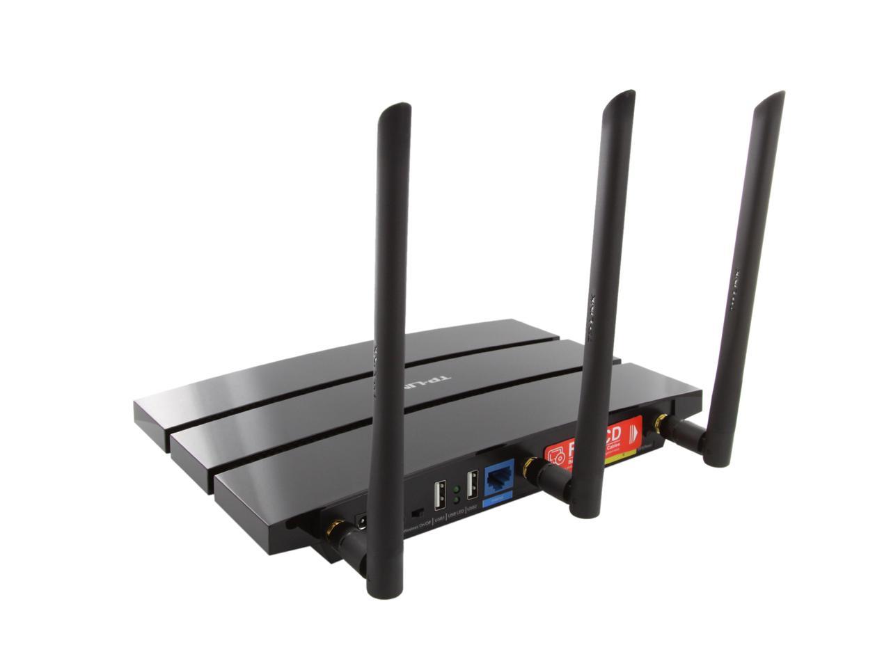TP-LINK Archer C7 Wireless AC1750 Dual Band Gigabit Router, 450 Mbps on 2.4 GHz + Mbps on 5 GHz, 1 USB Port, IPv6, Guest Network - Newegg.com