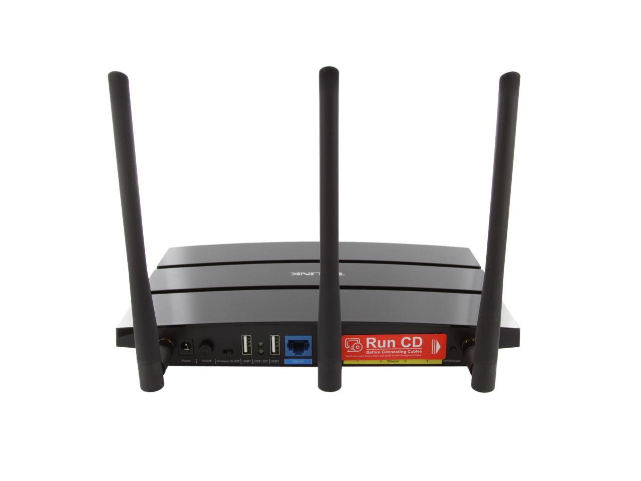 TP-LINK Archer C7 Wireless AC1750 Dual Band Gigabit Router, 450 Mbps on 2.4 GHz + 1300 Mbps on 5 ...