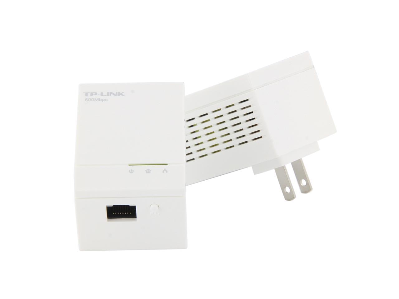 TP-LINK TL-PA6010KIT AV600 Powerline Adapter Starter Kit, Up to 600Mbps