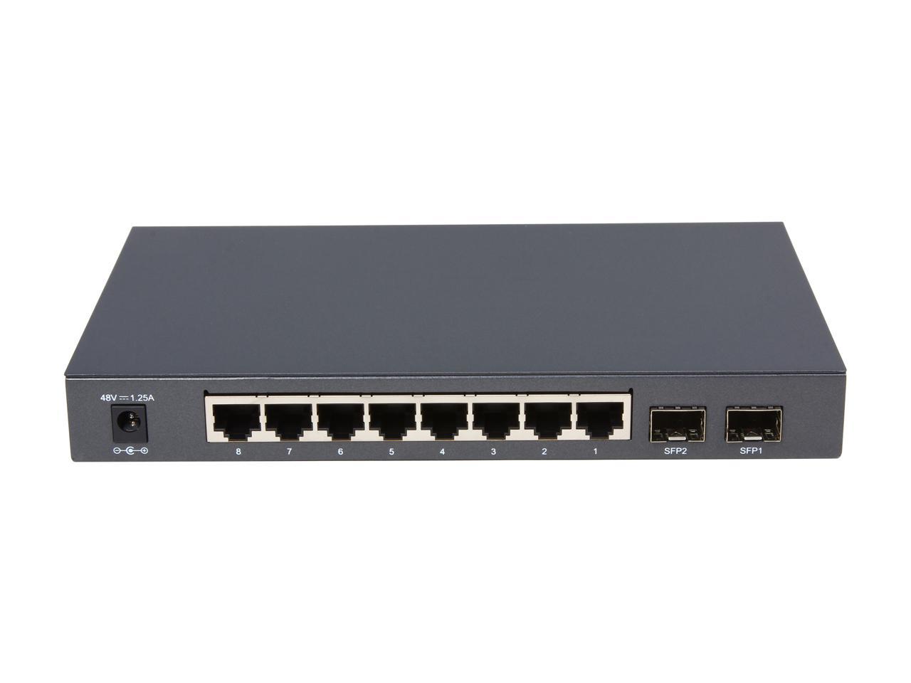 TP-Link TL-SG2210P 8-Port Gigabit Smart PoE Switch with 2 SFP Slots ...