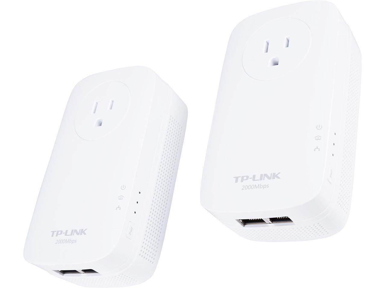 TPLink Powerline Adapter AV2000 Mbps Gigabit Port, Over