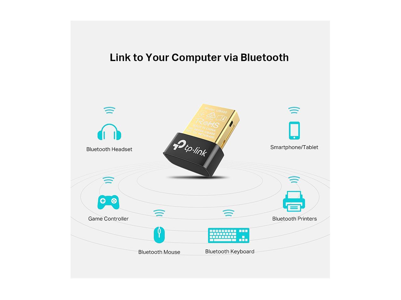 Proficiat Ongewijzigd Binnenshuis TP-Link USB Bluetooth Adapter for PC, 4.0 Bluetooth Dongle Receiver Support  Windows 10/8.1/8/7/XP for Desktop, Laptop, Mouse, Keyboard, Printers,  Headsets, Speakers, PS4/ Xbox Controllers (UB400) - Newegg.com