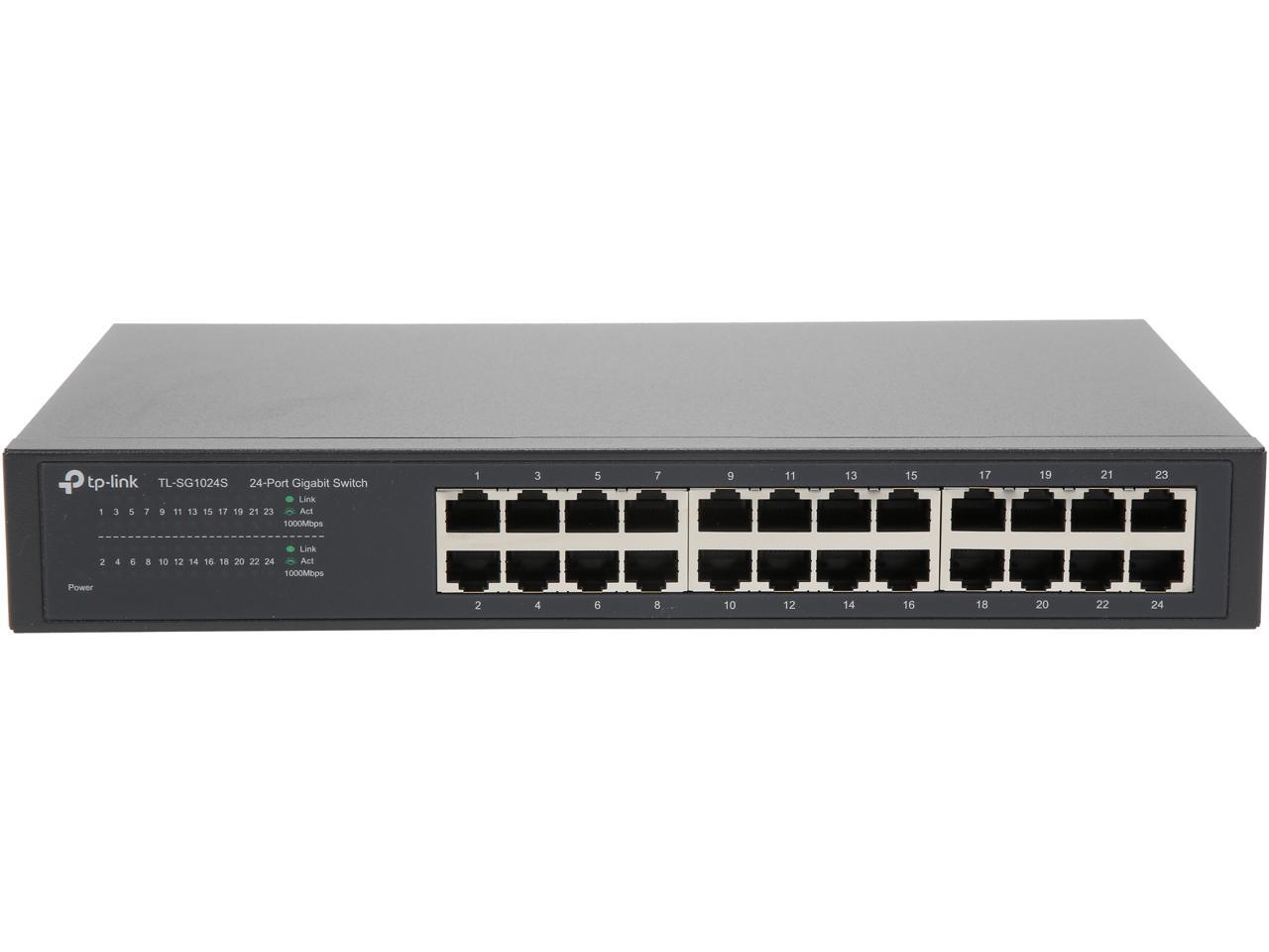 Refurbished TP Link TL SG1024S 24 Port Gigabit Desktop Rackmount 