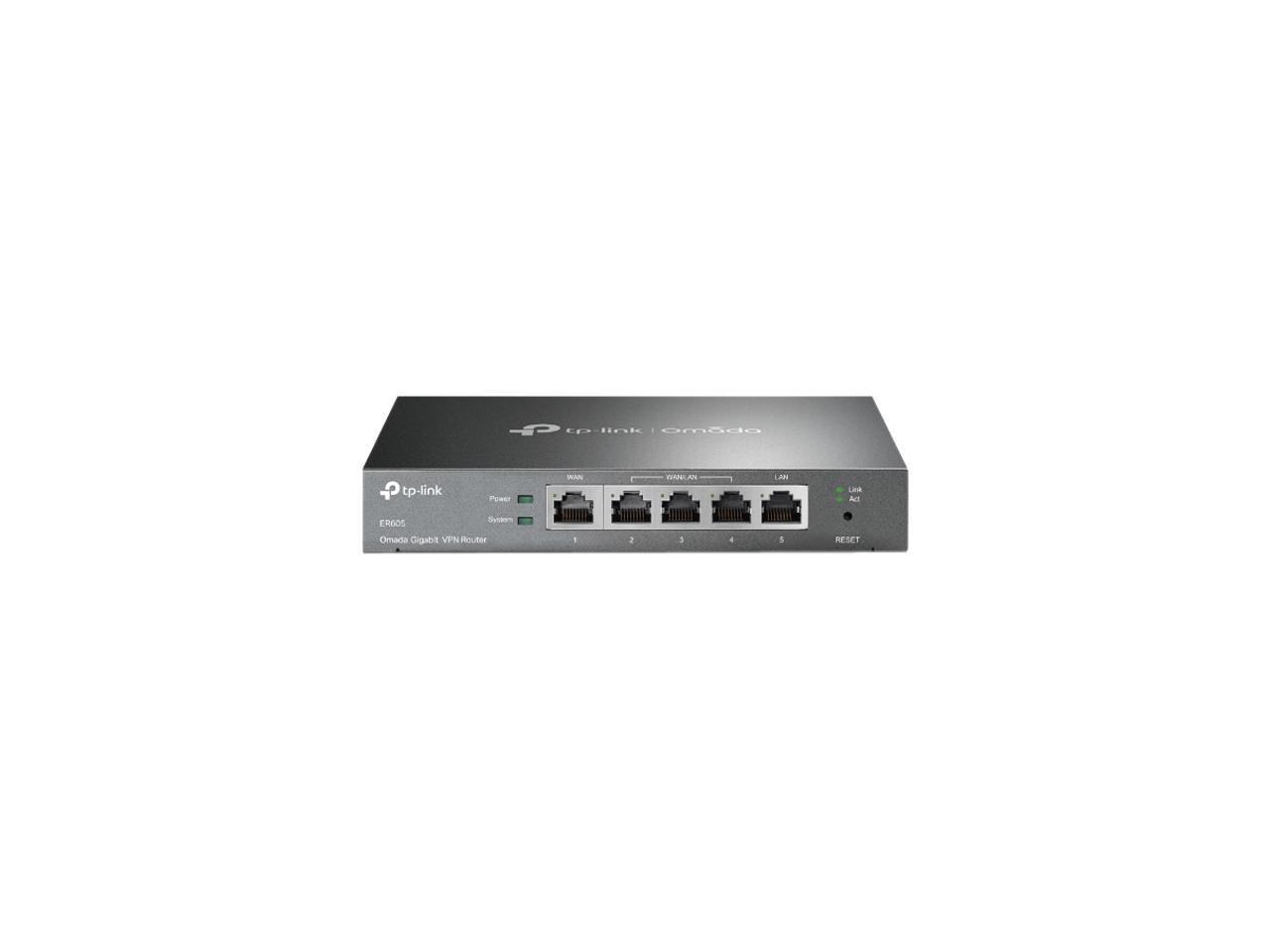 TPLink ER605 Omada Gigabit VPN Router 1 x 10/100/1000Mbps WAN Ports 1