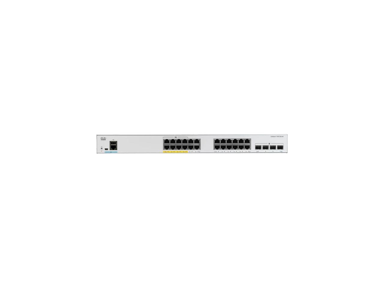 Cisco Catalyst 1000 C1000 24t 4x L Switch 24 X 10 100 1000 Ethernet Ports 4 X 10g Sfp Uplinks Newegg Com