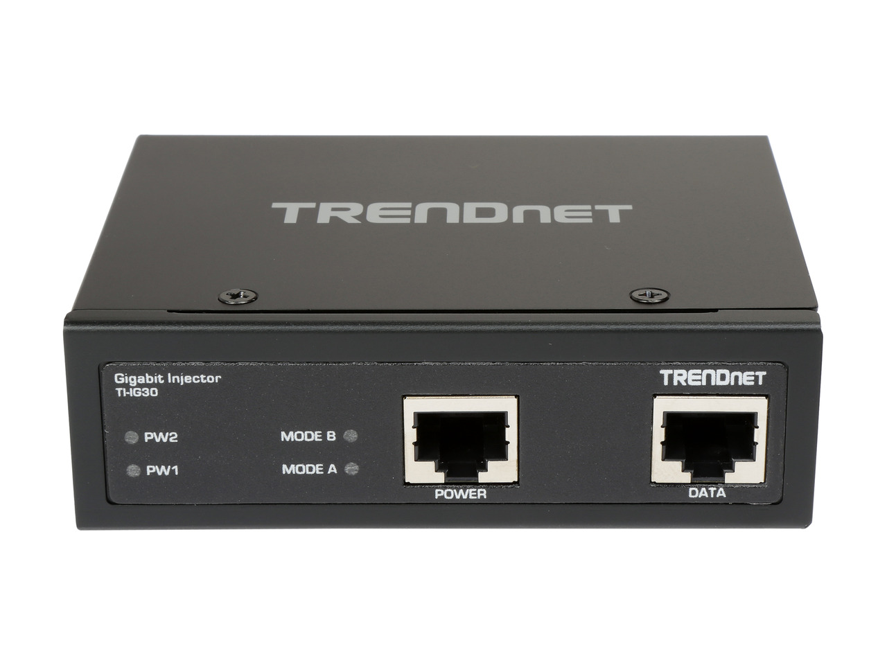 TRENDnet TI-IG30 Industrieller PoE+ Injektor – Gigabit, DIN-Schienen- & Wandmontage, IP30, Betrieb Von -40°C Bis 75°C