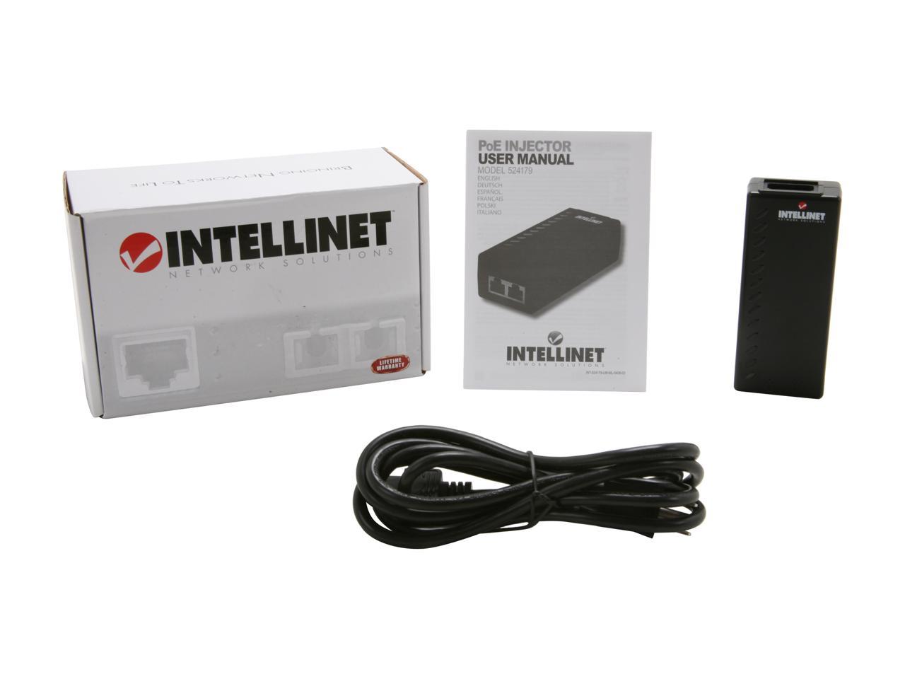 NEW SEALED INTELLINET 524179 POWER OVER ETHERNET INJECTOR POE 