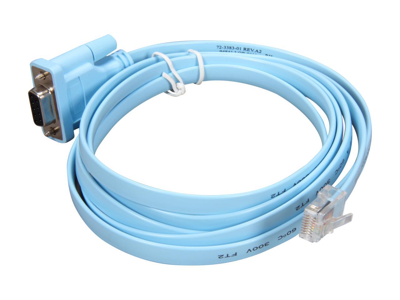 CISCO CABCONSOLERJ45= Console Cable 6ft with RJ45 and DB9F
