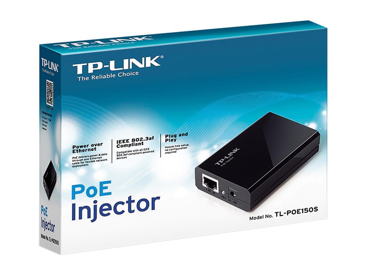 | Plug & Play PoE++ | UL Certified Non-PoE to PoE Adapter Desktop/Wall-Mount TP-Link TL-PoE170S Supplies up to 60W Black 802.3at/af/bt Gigabit PoE Injector Distance Up to 328 ft 