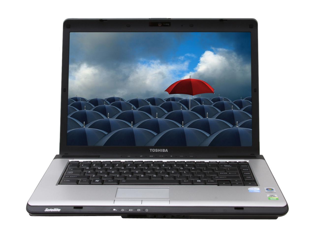 TOSHIBA Laptop Satellite Intel Pentium T2390 2GB Memory 160GB HDD Intel ...