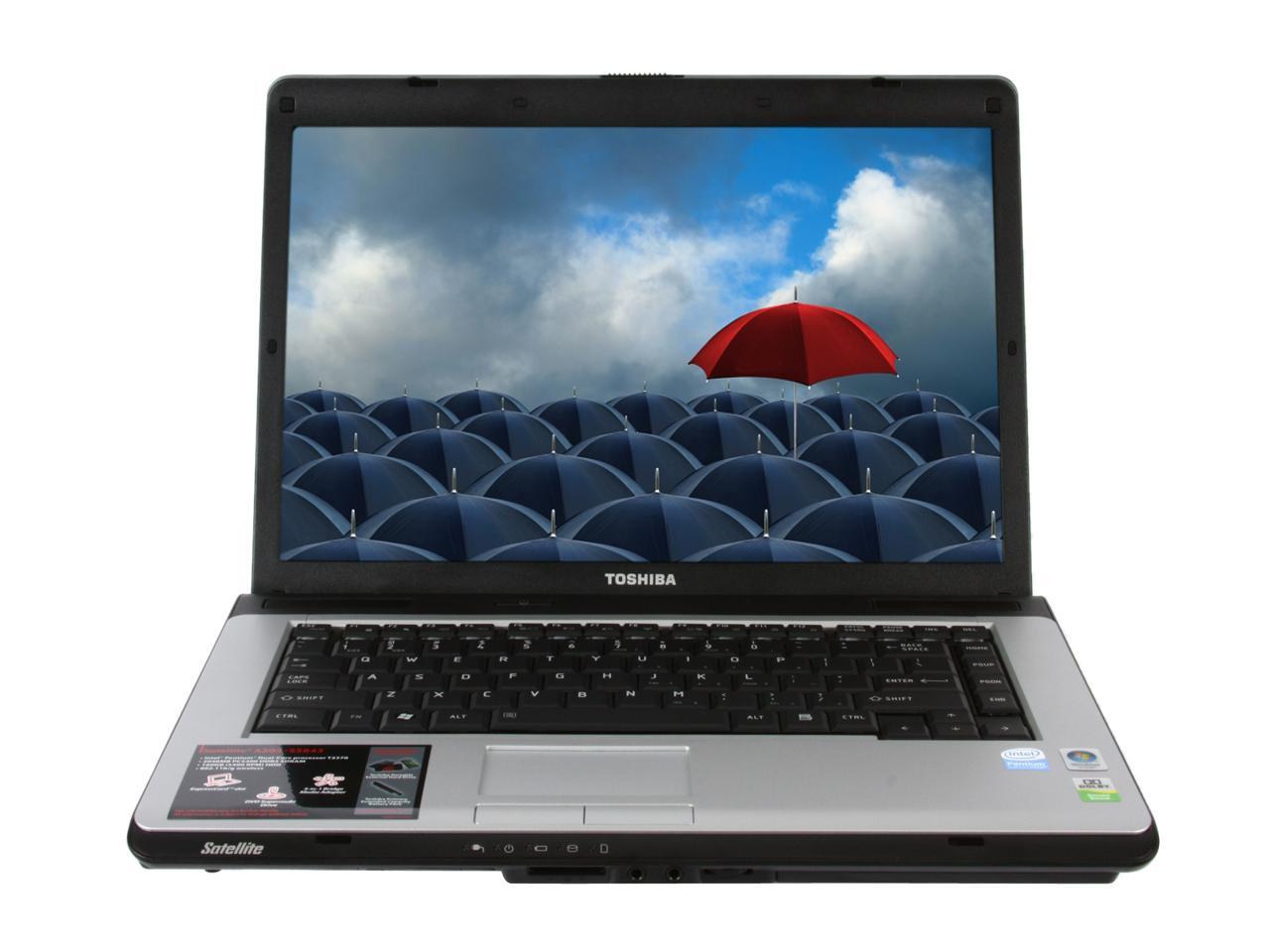 TOSHIBA Laptop Satellite Intel Pentium T2370 2GB Memory 160GB HDD Intel ...