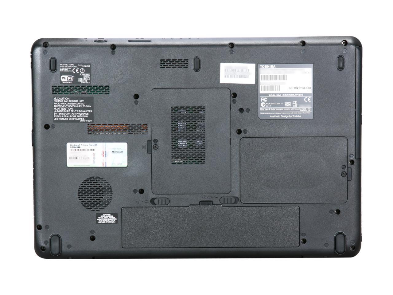 TOSHIBA Laptop Satellite L505-LS5021 Intel Pentium dual-core T4400 