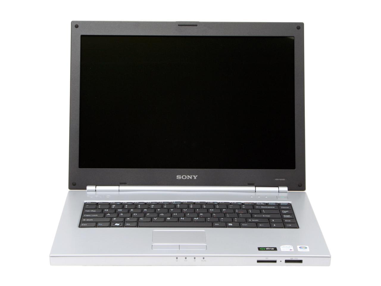 Sony Laptop Vaio N Series Intel Core Duo T Gb Memory Gb Hdd Intel Gma Windows