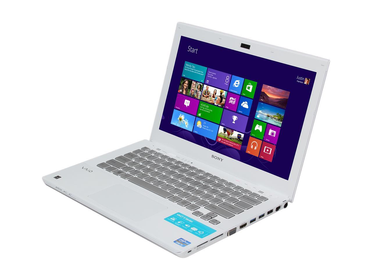 sony vaio s series svs1312acxw 13.3 inch laptop white