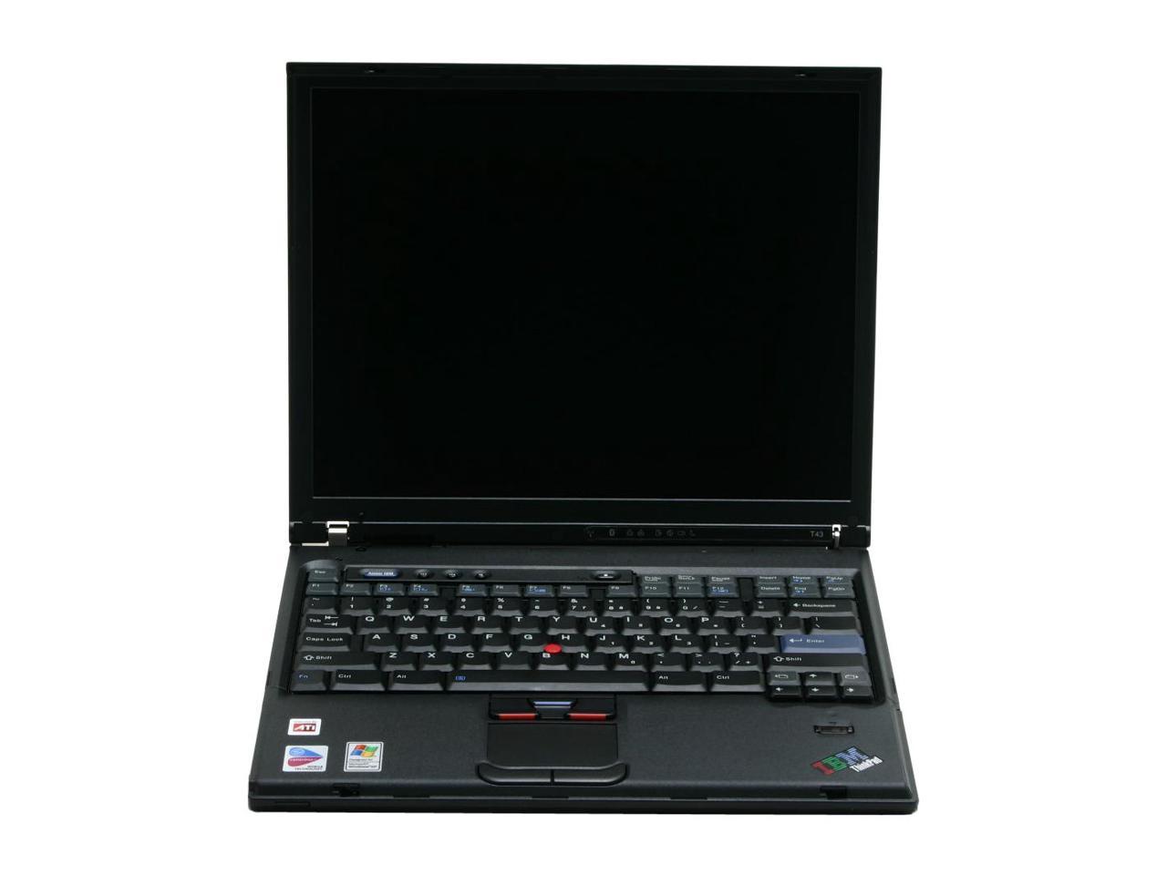 ThinkPad Laptop T Series Intel Pentium M 760 512MB Memory 80GB HDD ATI ...