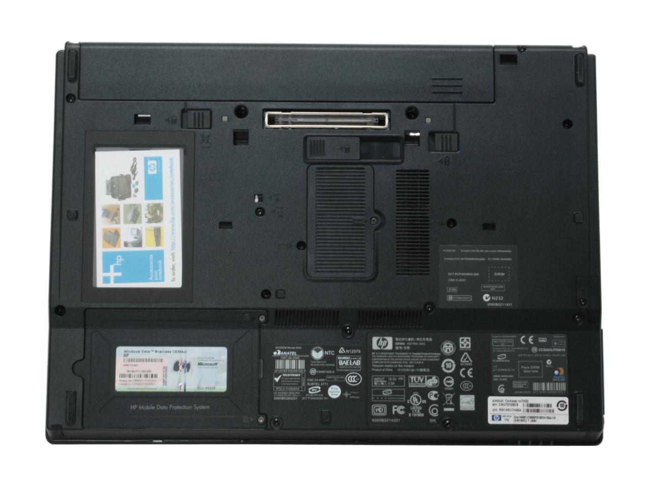 Hp compaq nx7400 установка windows 7