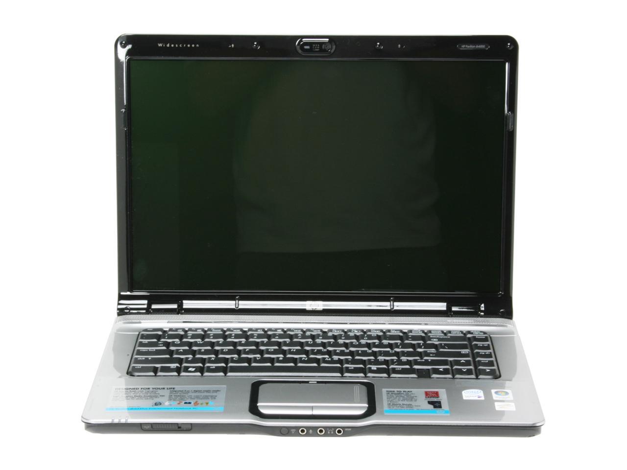 HP Laptop Pavilion Intel Core Duo T2350 1GB Memory 120GB HDD Intel GMA ...