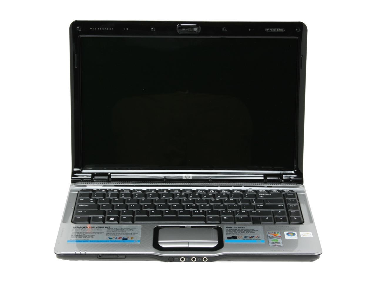 HP Laptop Pavilion AMD Turion 64 X2 TL-58 1GB Memory 160GB HDD NVIDIA ...