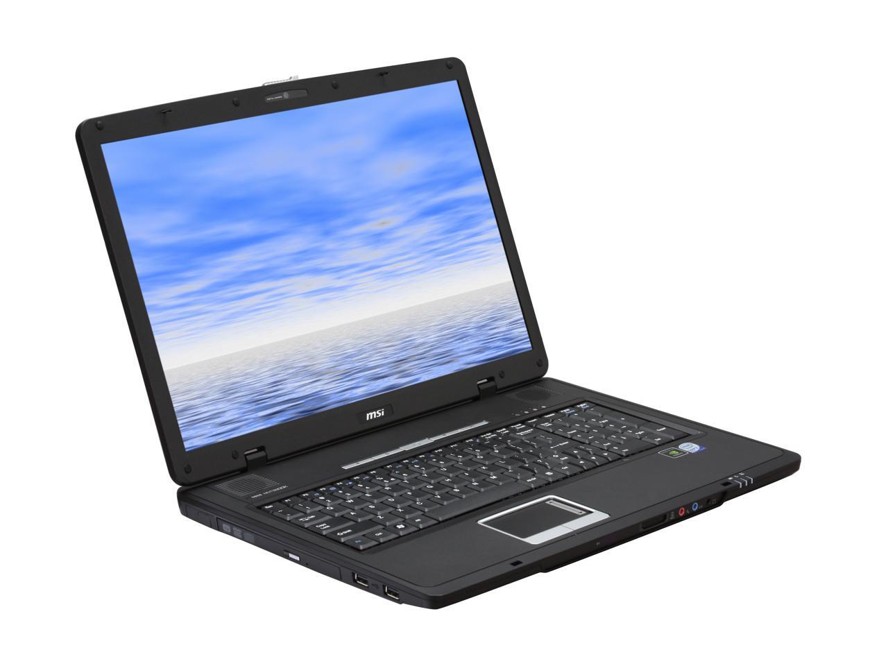 MSI Laptop Intel Core 2 Duo T5800 (2.00GHz) 4GB Memory 160GB HDD 17.0 ...