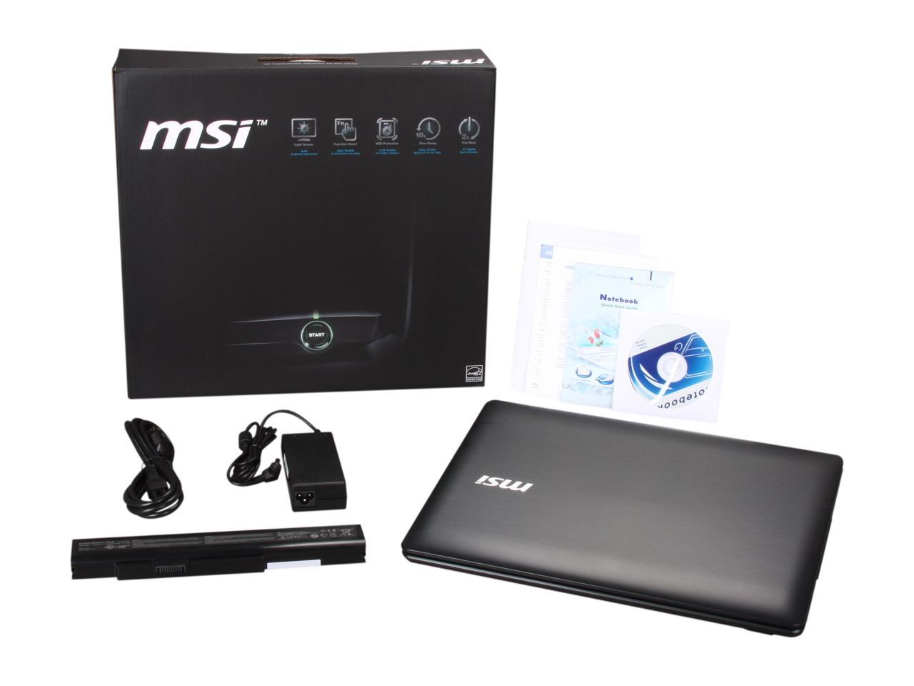 MSI Laptop Intel Core i3-2310M 4GB Memory 500GB HDD NVIDIA GeForce GT ...