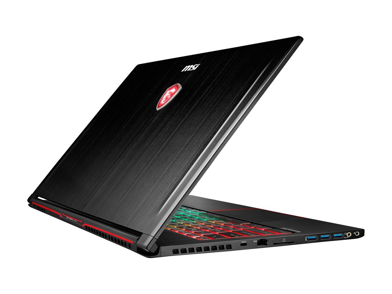 MSI GS63 STEALTH-060 Gaming Laptop Intel Core i7-7700HQ 2.80 GHz 15.6 ...