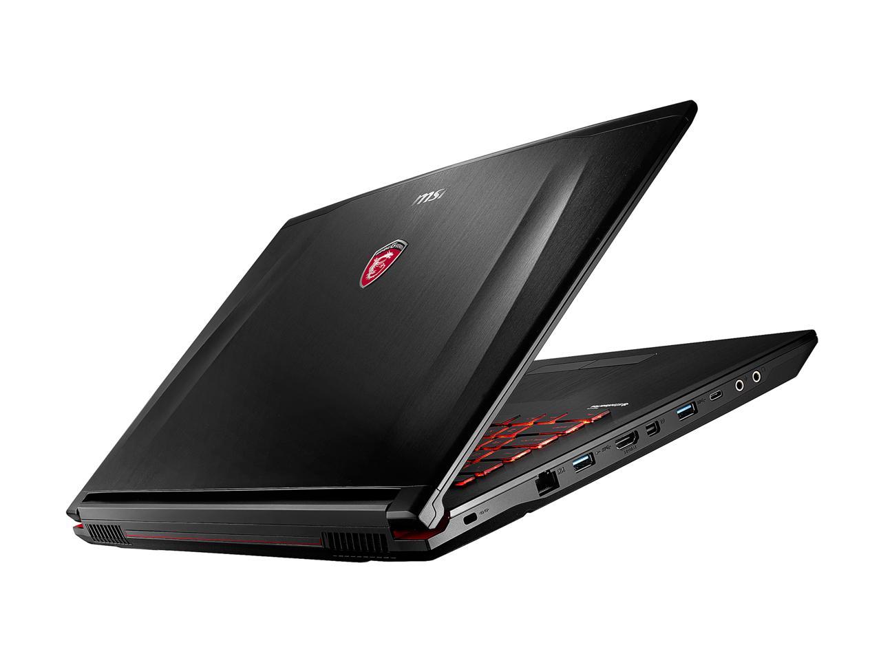 MSI GE72VR APACHE PRO-865 Gaming Laptop GTX 1060 i7-7700HQ 2.80 GHz 17. ...